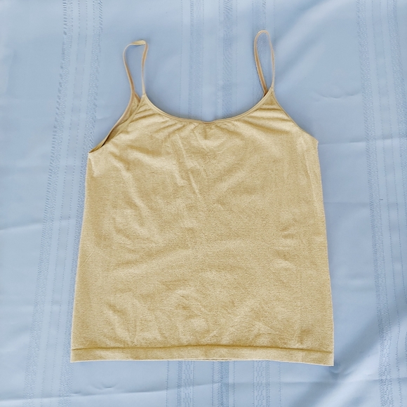 The Limited Gold Metallic Camisole Size Large - Picture 3 of 6
